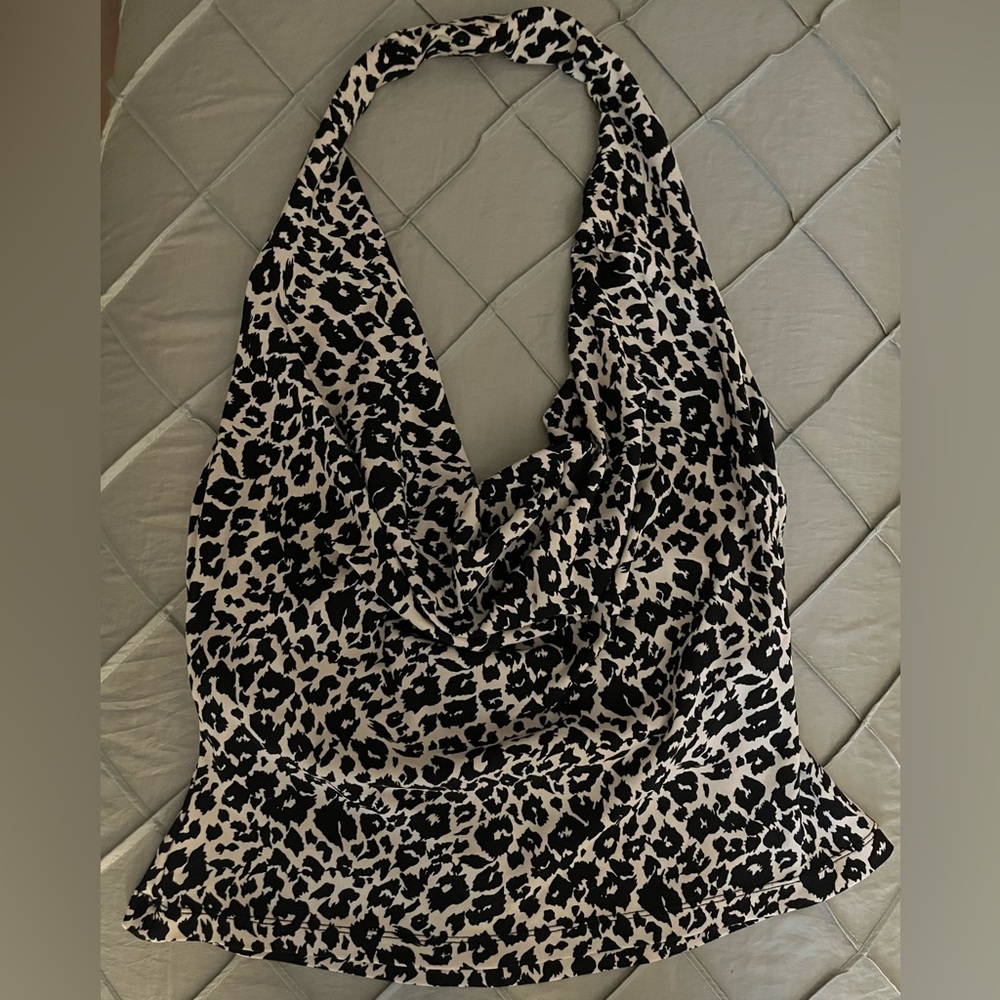 Leopard Print Halter Top